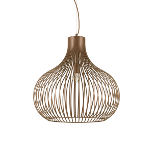 Hanglamp ONION Koffiebruin vooraanzicht - OANN