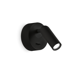 Wandlamp BEAN Zwart vooraanzicht - OANN