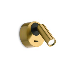 Wandlamp BEAN Messing vooraanzicht - OANN