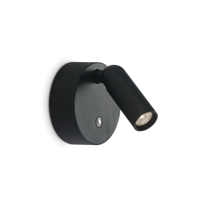 Wandlamp BEAN Zwart vooraanzicht - OANN