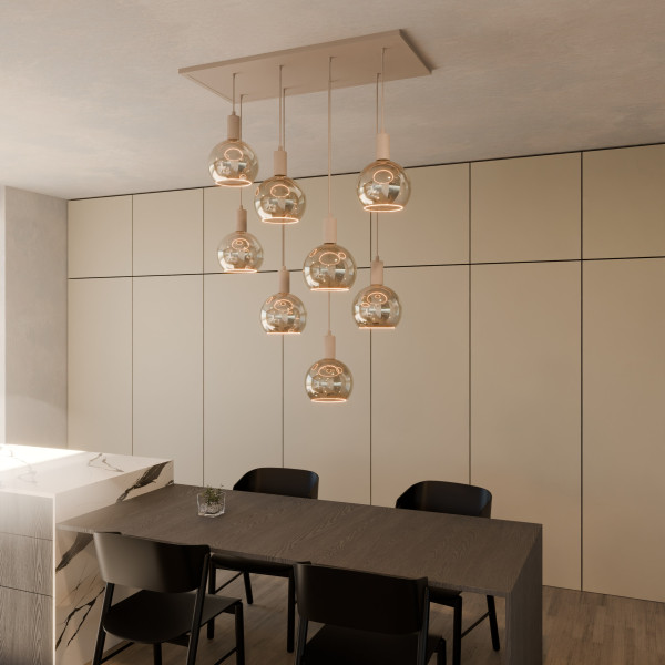 Pendellamp MADOX 8-WAVE, desert sand van Segula – afbeelding 2