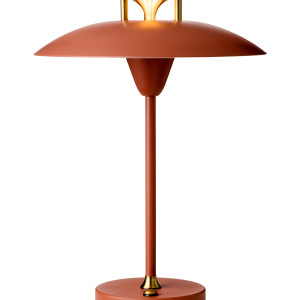 Draagbare lamp STEPP Terracotta vooraanzicht - OANN