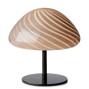 Tafellamp MINI MUSH Zwart vooraanzicht - OANN