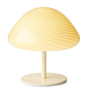 Tafellamp MINI MUSH Crème vooraanzicht - OANN