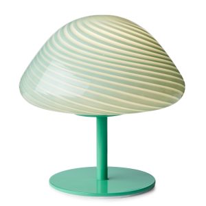 Tafellamp MINI MUSH Turquoise vooraanzicht - OANN