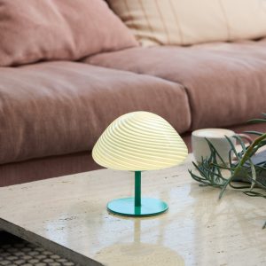 Tafellamp MINI MUSH Turquoise sfeerimpressie - OANN