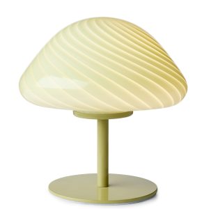 Tafellamp MINI MUSH Olive vooraanzicht - OANN