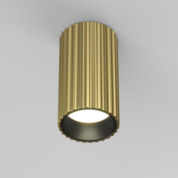 C106CL plafondlamp GU10 borstelig staal productfoto