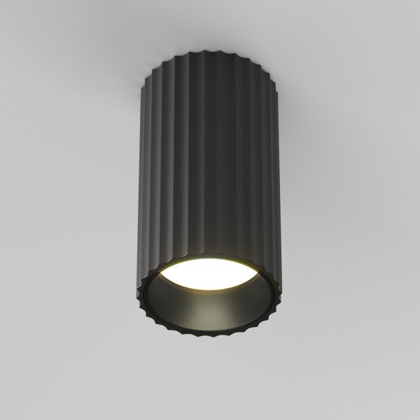 C106CL plafondlamp GU10 zwart productfoto