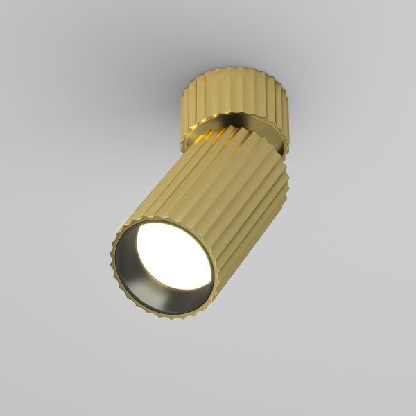 C108CL plafondlamp GU10 borstelig staal productfoto