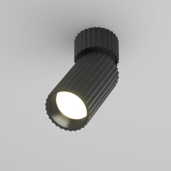 C108CL plafondlamp GU10 zwart productfoto