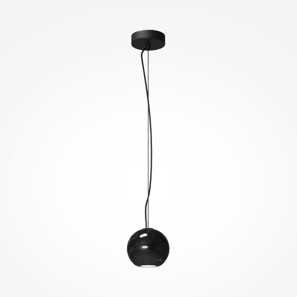 Hanglamp Basic Texture Zwart, 1 lichts