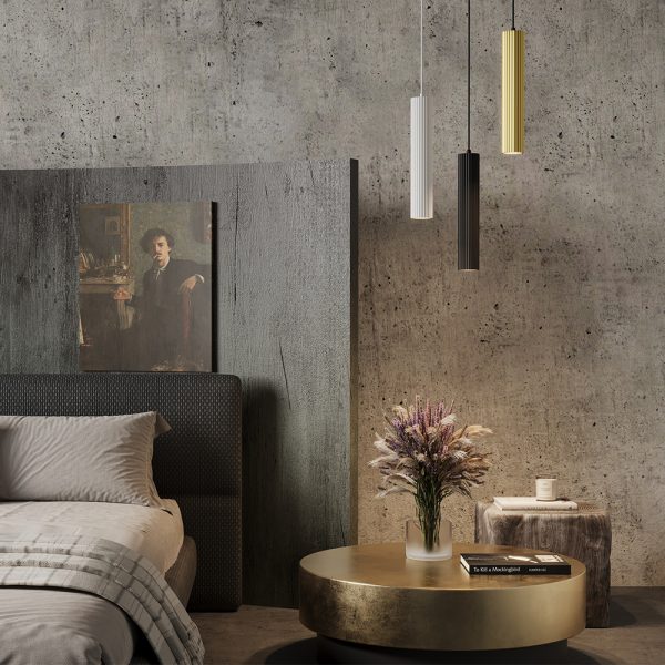 armatuur lamp GU10 borstelig staal sfeerbeeld
