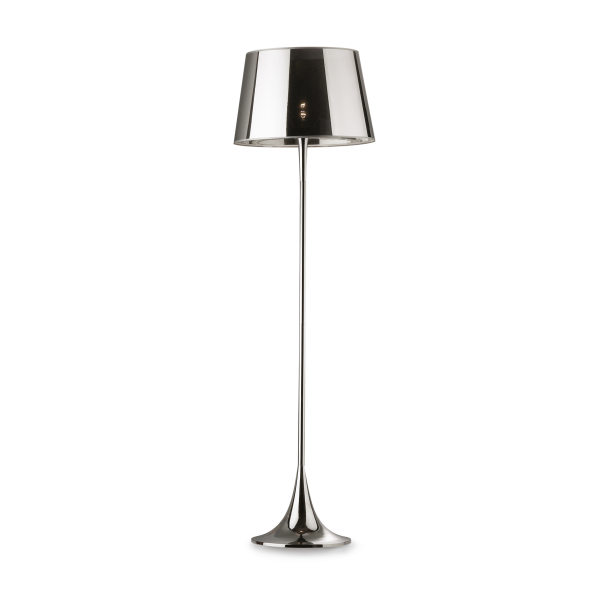 Vloerlamp LONDON Chroom vooraanzicht - OANN