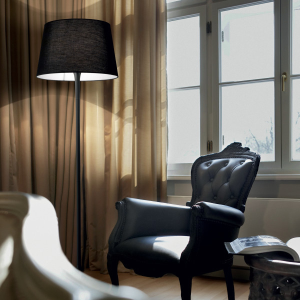 Vloerlamp LONDON Zwart, 1 lichts – OANN