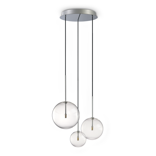 Hanglamp EQUINOXE Chroom, 3 lichts