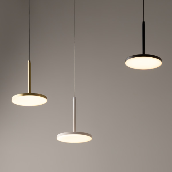 Hanglamp Plato Messing perspectief - OANN