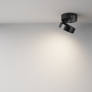 Plafondlamp Onda Zwart opstelling - OANN