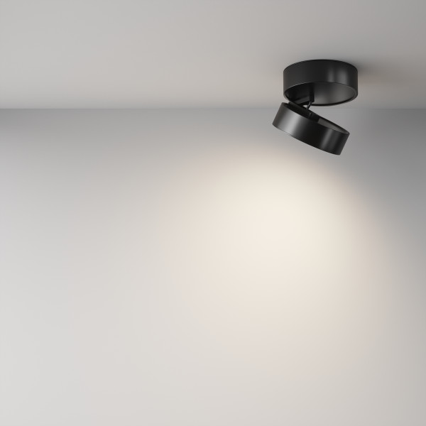 Plafondlamp Onda Zwart opstelling - OANN