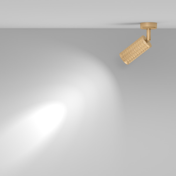 Plafondlamp Focus Design Mat goud opstelling - OANN