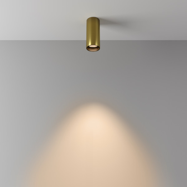 Plafondlamp Focus Messing opstelling - OANN