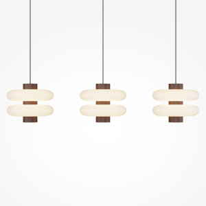 Hanglamp Nuvem Bruin opstelling - OANN