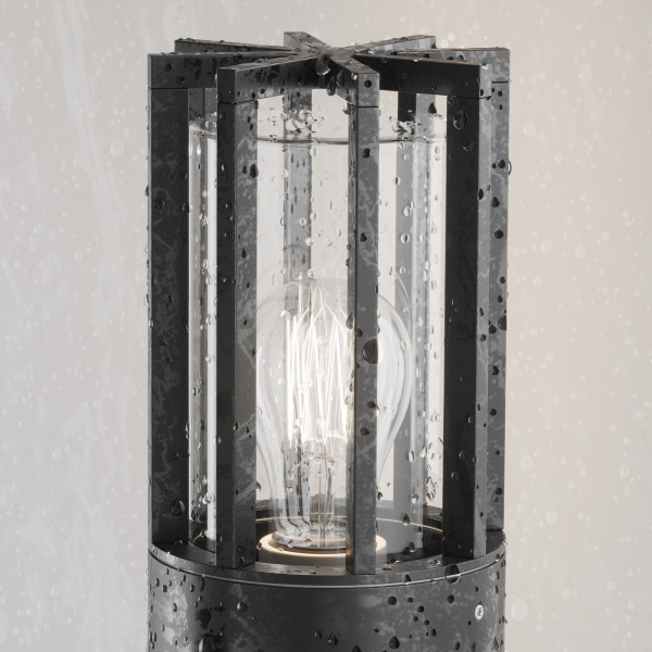 Buitenwandlamp Barrel Grafiet opstelling - OANN