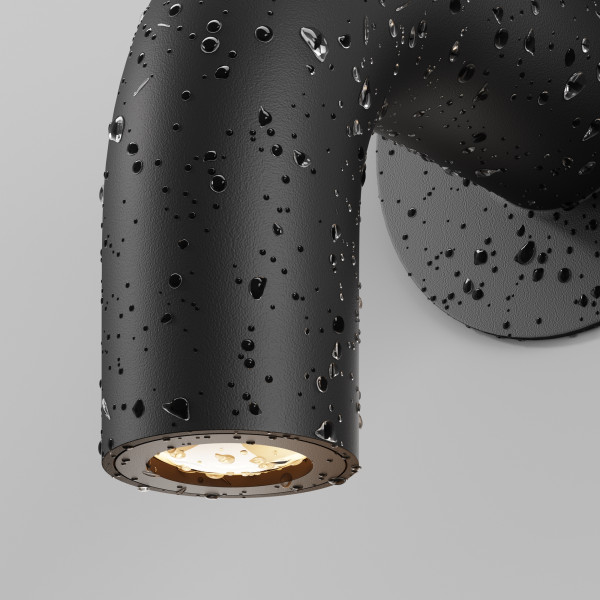 Buitenwandlamp Sleek Grafiet opstelling - OANN