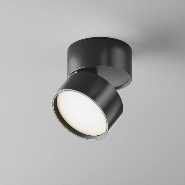 Plafondlamp Onda Zwart vooraanzicht - OANN