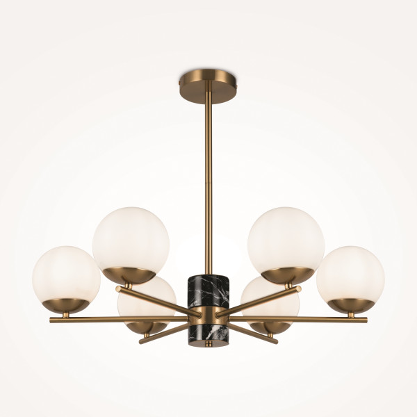 Hanglamp Marble Messing vooraanzicht - OANN