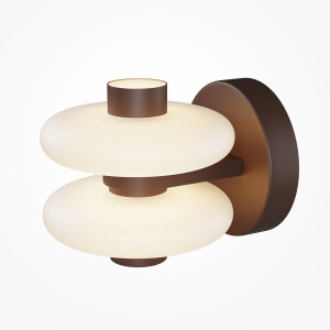 Wandlamp Nuvem Bruin vooraanzicht - OANN