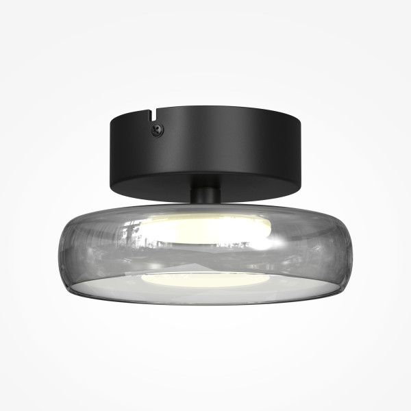 Plafondlamp Float Zwart, 1 lichts