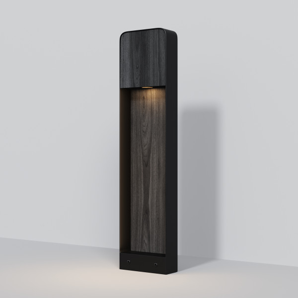 Buitenlamp Porte Zwart vooraanzicht - OANN
