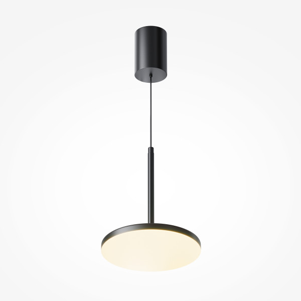 Hanglamp Plato Zwart vooraanzicht - OANN