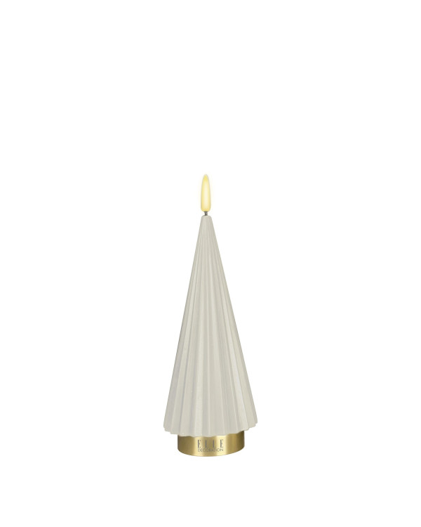 BOREAL S – ivoor, LED kaars van Elle Decoration
