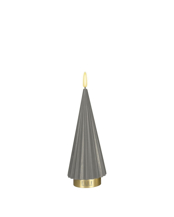 BOREAL S – taupe, LED kaars van Elle Decoration