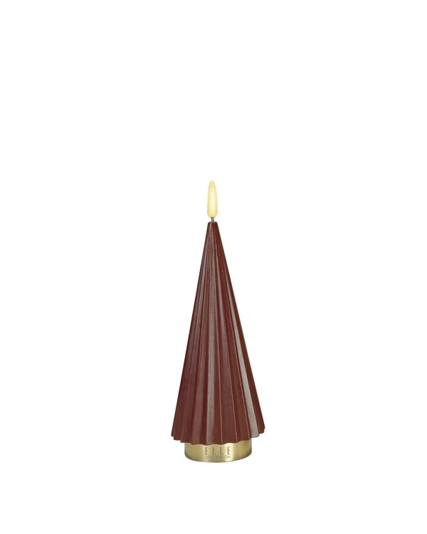 BOREAL S – bordeaux, LED kaars van Elle Decoration
