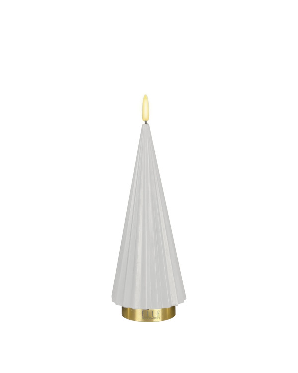 BOREAL M – wit, LED kaars van Elle Decoration