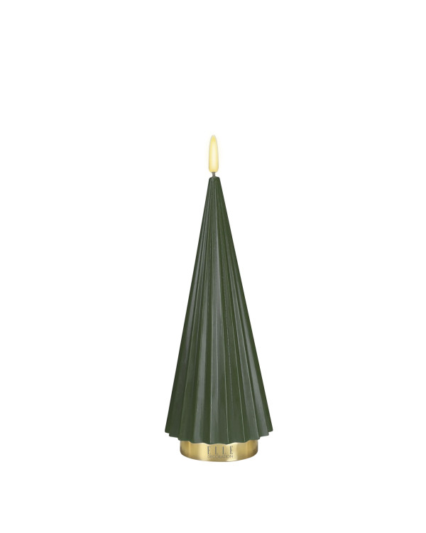 BOREAL M – olijfgroen, LED-kaars van Elle Decoration