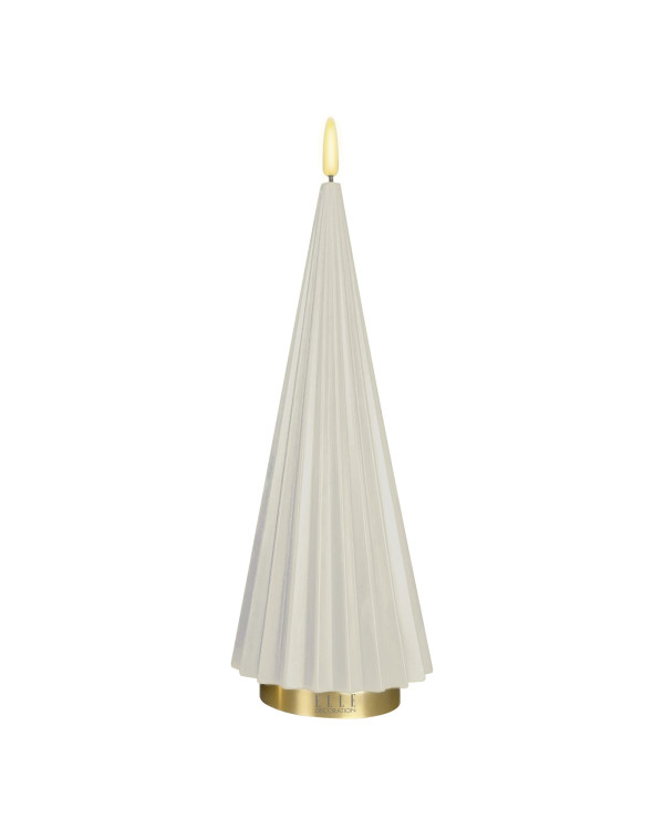 BOREAL L – ivoor, LED kaars van Elle Decoration
