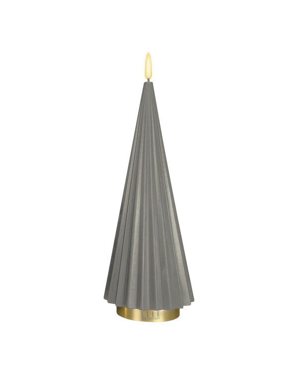 BOREAL L – taupe, LED kaars van Elle Decoration