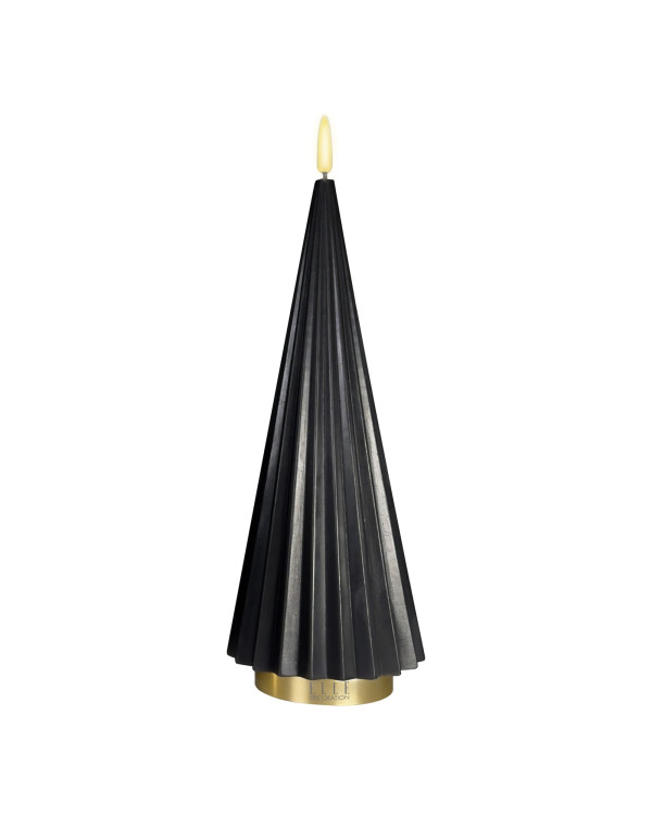 BOREAL L – zwart, LED-kaars van Elle Decoration