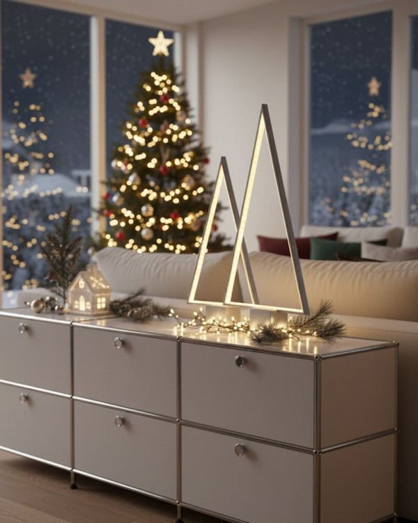 PINE 2.0 – zilver, 66CM, oplaadbare tafellamp van Sompex – afbeelding 3