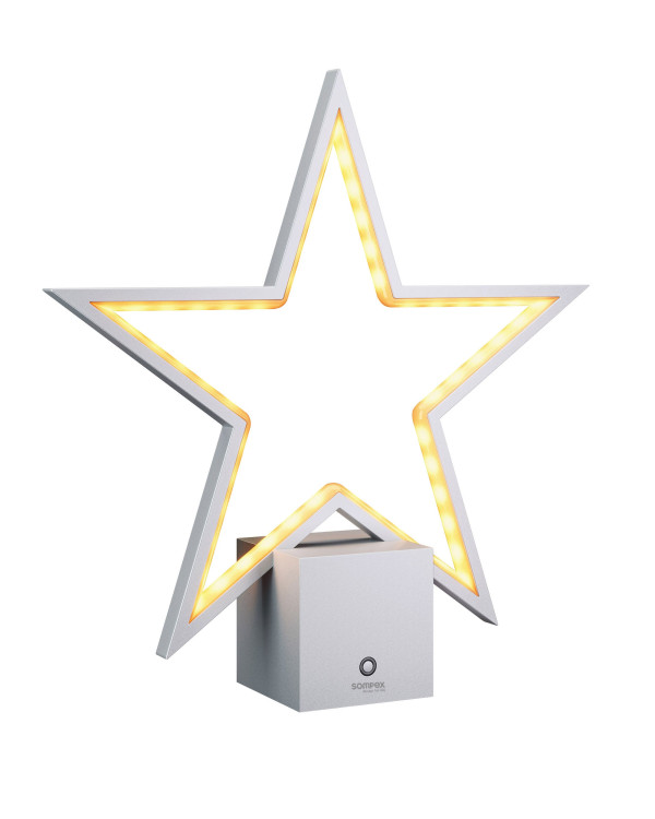 LUCY 2.0 – zilver, 34CM oplaadbare tafellamp van Sompex – afbeelding 2