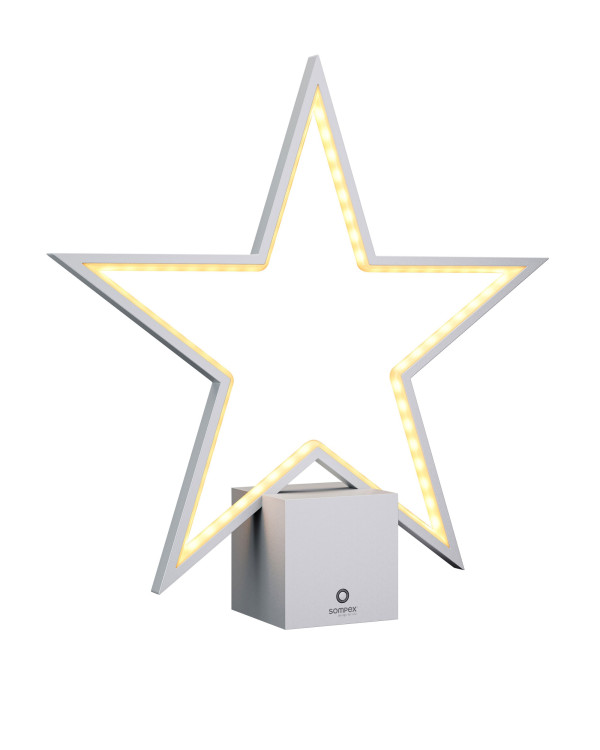 LUCY 2.0 – zilver, 40CM, oplaadbare tafellamp van Sompex – afbeelding 2