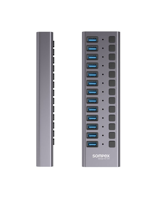 USB POWER HUB 13 PORTS EU van Sompex – afbeelding 3
