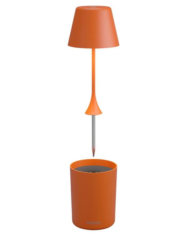 PEEKY – Oranje, oplaadbare tafellamp van Sompex – afbeelding 4