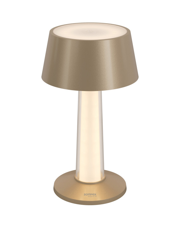 LULU – champ.-metalen, oplaadbare tafellamp van Sompex – afbeelding 2