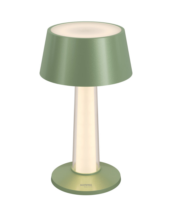 LULU – groen-metallic, oplaadbare tafellamp van Sompex – afbeelding 2