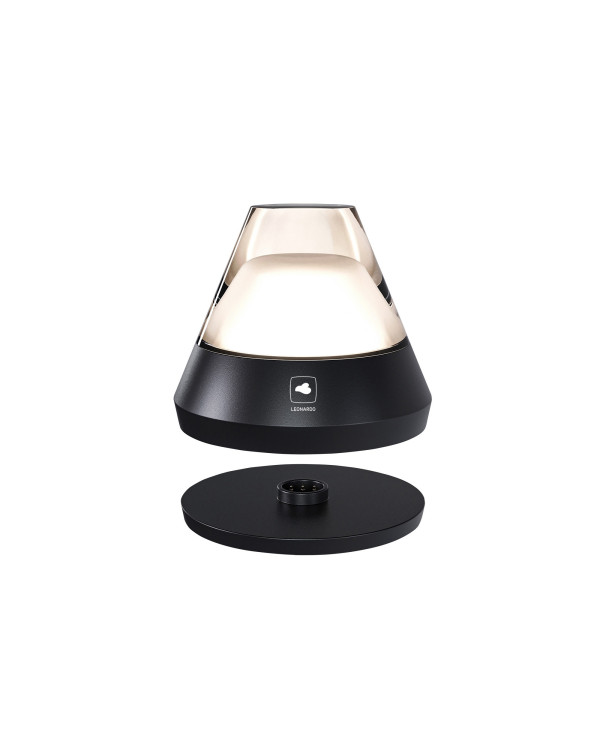 SALERNO – Zwart, RGB oplaadbare tafellamp van Leonardo – afbeelding 6
